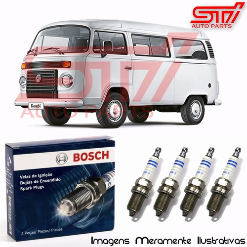 Jogo Vela Bosch Sp04 Kombi 1.6 8v Gasolina Gnv 54cv 84-97