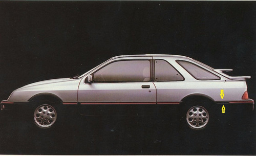 Cocuyo Lateral Trasero Parachoque Ford Sierra Original (Usado)