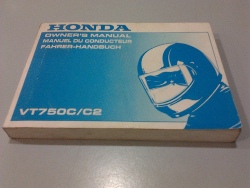 Libro-manual De Usuario: Moto Honda Vt 750 C/c2 Año 1997