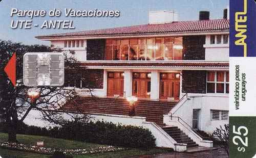 Tarjeta Antel N° 191a Parque De Vacaciones De Ute 