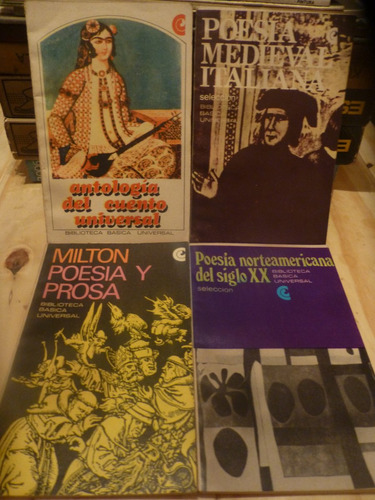 Lote X4 Libros Poesia, Cuento, Prosa,1968