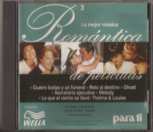 La Mejor Musica Romantica De Peliculas Cd Original