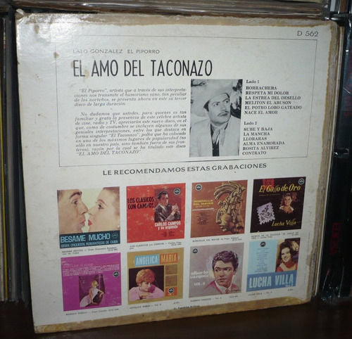 El Piporro Lp El Amo Del Taconazo Lalo Gonzalez El Piporro