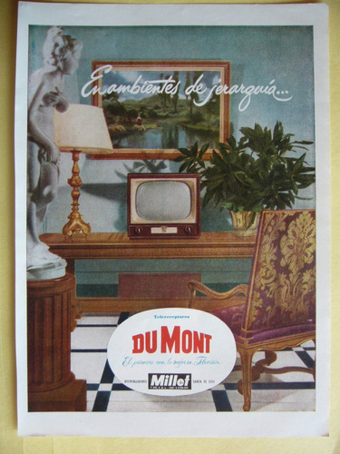 Televisores Dumont / Publicidad Del Año 1953