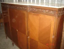 Comprar Bahiut Bargueño Antiguo Tallado Con Marmol