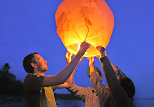 Farolillos Voladores De Colores: Globos Sky Lanterns Premium