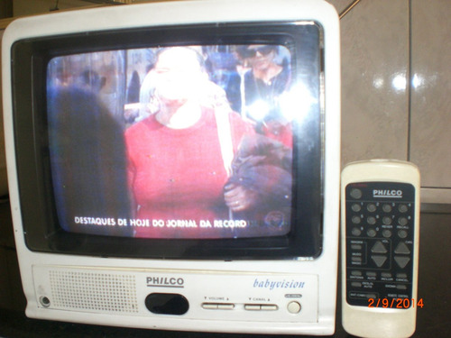 Tv 10 Polegadas Babyvision Philco Rarisima Tv Otima Tv Colec