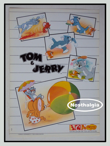 Poster - Tom E Jerry - Mgm - Anos 80 - F(616)