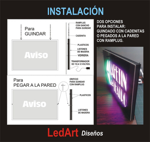 Imagen 6 de 7 de Avisos Luminosos Led Personalizados