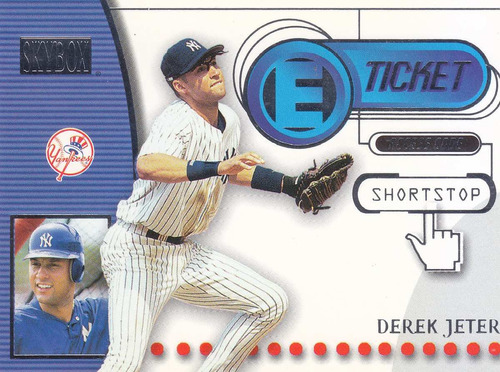 2000 Skybox E-ticket Derek Jeter Ny Yankees
