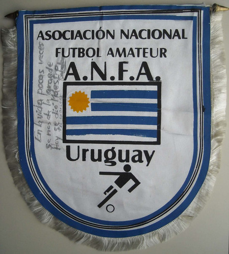 Banderin De La Asociación Nacional Futbol Amateur. Uruguay