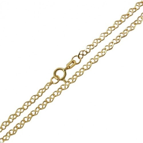 Monreale Linda Pulseira  Em Ouro 18k Elos Corações 18 Cm