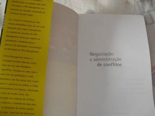 Livro Negociação E Administração De Conflitos - Gersem M.