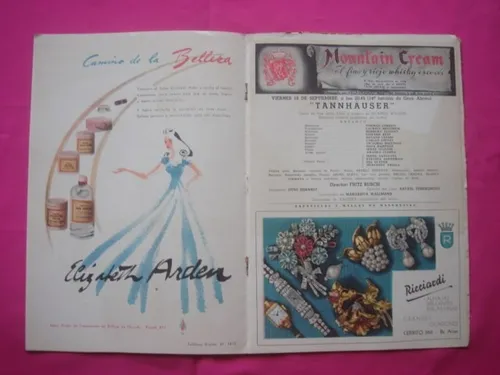 Programa Teatro Colon Temporada 1942 - Tannhauser Opera (Usado)
