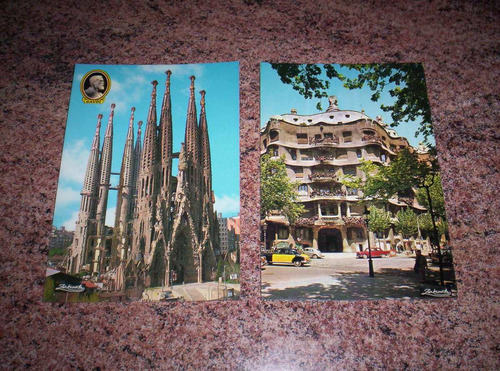 Postales Arte Y Arquitectura: Gaudí: Sda Familia. Casa Milá.