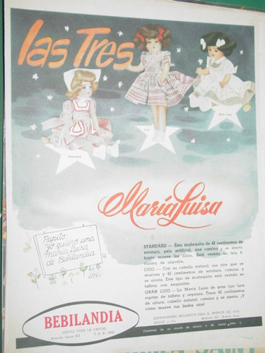Publicidad Clipping Juguetes Muñecas Maria Luisa Bebilandia
