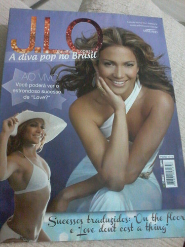 Revista Pôster Com J Lo Jennifer Lopez