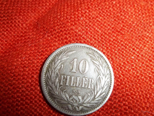 Antigua Moneda De Ungria 10 Filler Año 1908.muy Buen Estado!