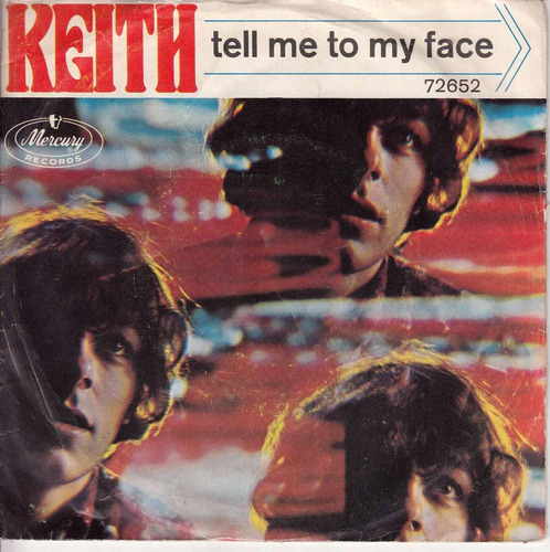 1967 Pop Rock Keith Tell Me To My Face Simple Vinilo Ps Raro