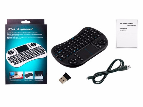 Mini Teclado Mouse Pad Para Smart Tv Recargable