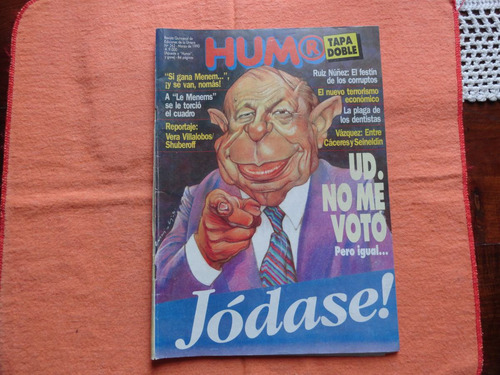 Revista Humor - Nro.262 - 1990 - Tapa Doble - Shuberoff