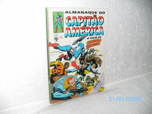 Gibi Almanaque Capitão América Nº70 - Com Dicionário Marvel!