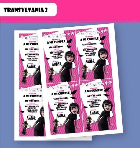 Kit Imprimible Hotel Transylvania 2 Personalizado