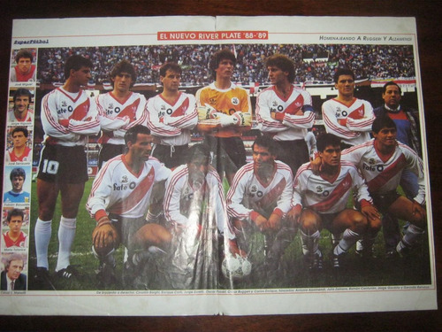 Poster De River Plate Argentino Temporada 88/89