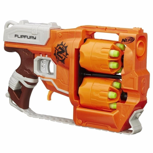 Pistola Nerf Zombie Strike Flipfury Hasbro Jugueteria Wally