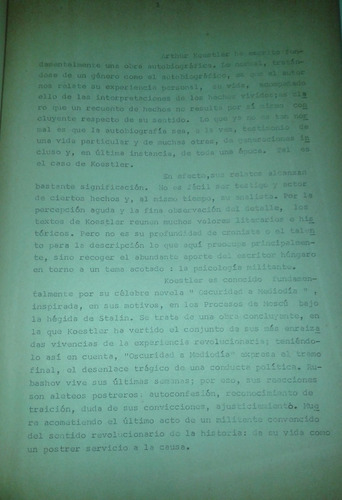 Arthur Koestler Y La Investigación  Religiosa De La Fe Polít