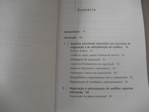 Livro Negociação E Administração De Conflitos - Gersem M.