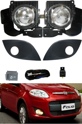 Kit Farol Milha Novo Palio Attractive 2012 13 14 15 + Xenon