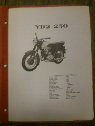 Manual De Yamaha Yd2 250cc Año 1961 (copia)
