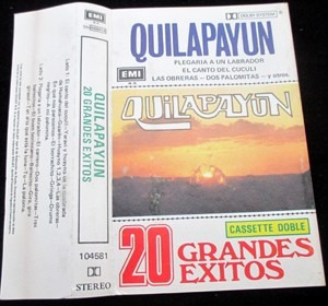 Cassette Quilapayun 20 Grandes Exitos