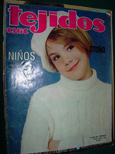 Revista Tejidos Chic Niños 4/94 Otoño Moda Ropa Costura