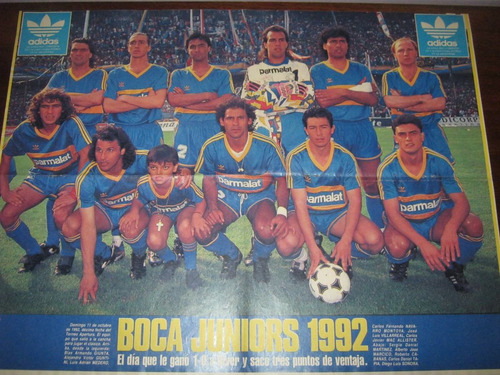 Poster De Boca 1992 El Dia Que Le Gano A River