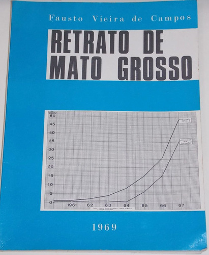 Livro Retrato De Mato Grosso 1969 Fausto Vieira De Campos (Usado)