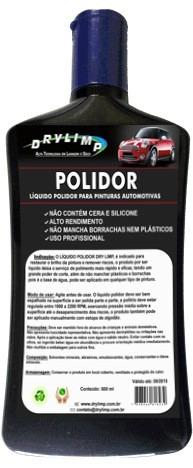 Líquido Polidor De Pinturas Automotiva Dry Limp - 500ml