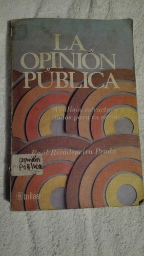 Libro La Opinión Pública, Raúl Rivadeneira Prada.