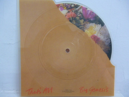 Genesis That`s All Shaped Picture Disc 7` Americano