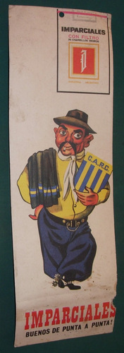 Cartel Carton Rosario Central Public Cigarrillos Imparciales