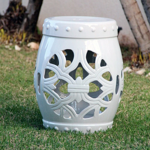 Imagem 2 de 6 de Banqueta Seat Garden Em Cerâmica - Banco De Jardim Bu010