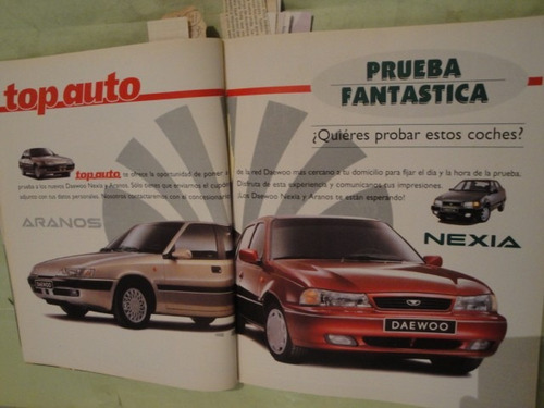 Publicidad Daewoo Aranos Y Nexia Año 1995