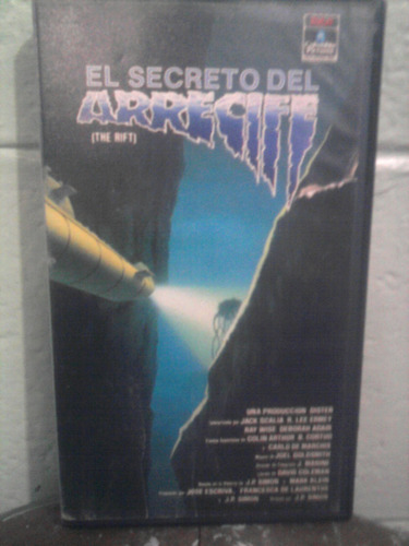 Vhs El Secreto Del Arrecife Ciencia Ficción Videovisa