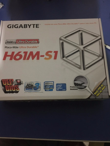 Placa Mãe 1155 Gigabyte Ga-h61m-s1  Intel Lga 1155 I3/i5/i7