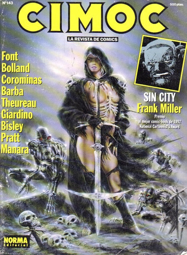 Revista Cimoc 143 - Hugo Pratt Manara El Gaucho - Sin City