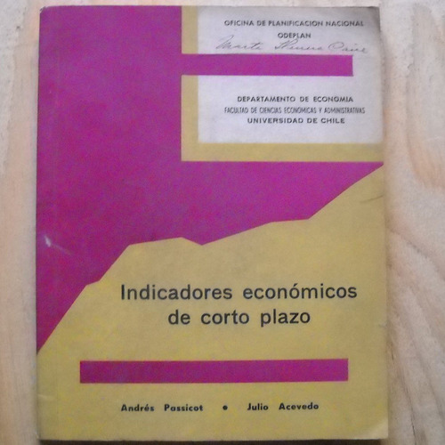 Indicadores Economicos De Corto Plazo, Andres Passicot, Juli