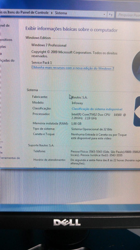 Dell Optiplex 755 4 Gb + Hd 250gb + Monitor 17 Dell + Wifi