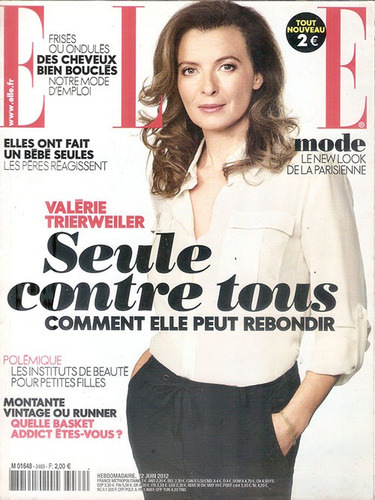 Revista Elle Francêsa Junho 2012 Valérie Trierweiler Moda.