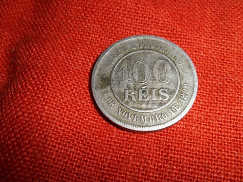 Antigua Moneda De Brasil 100 Reis. Año 1889 Buen Estado Ver!